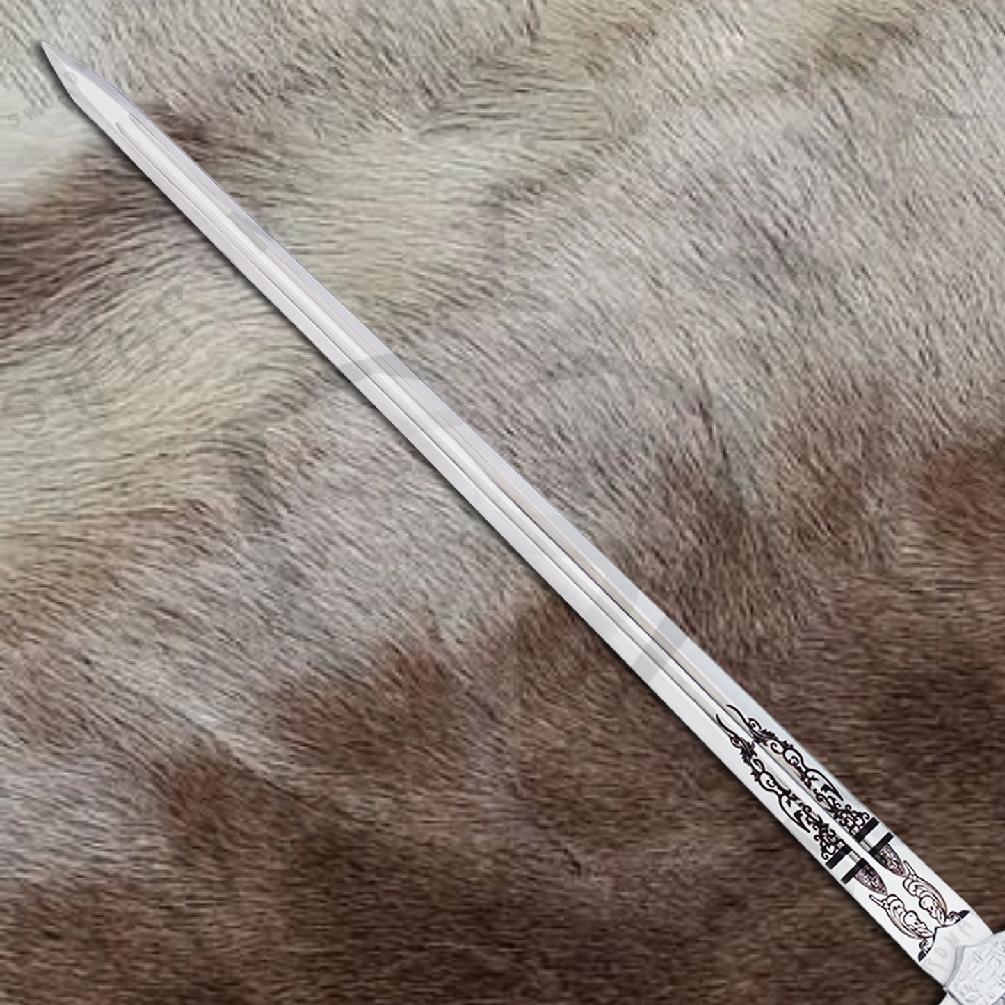 Elden Ring Greatsword Banished Knight's Sword with Wall Plaque and Scabbard