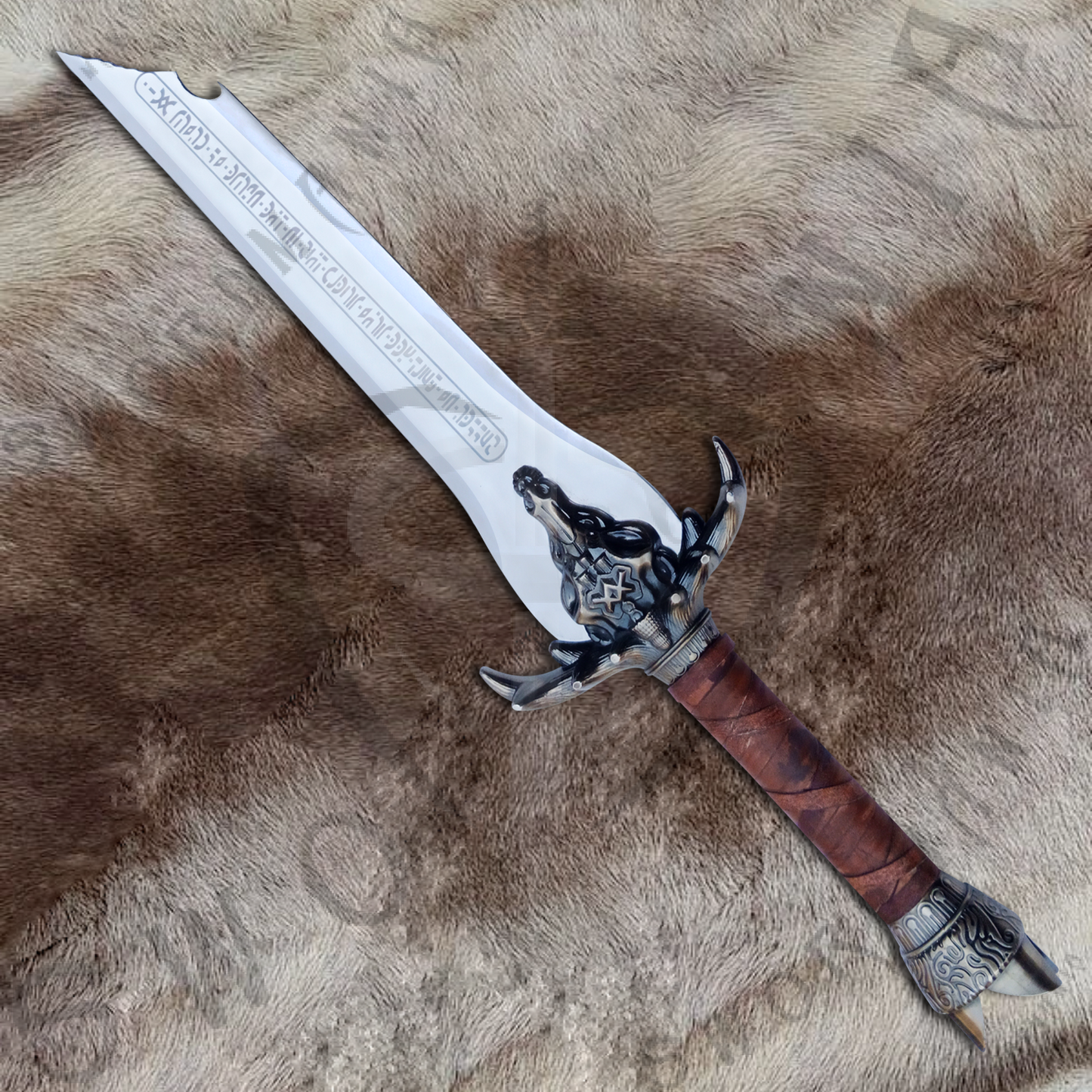 Conan The Barbarian Father Broken Sword of Conan with Wall Plaque and Scabbard
