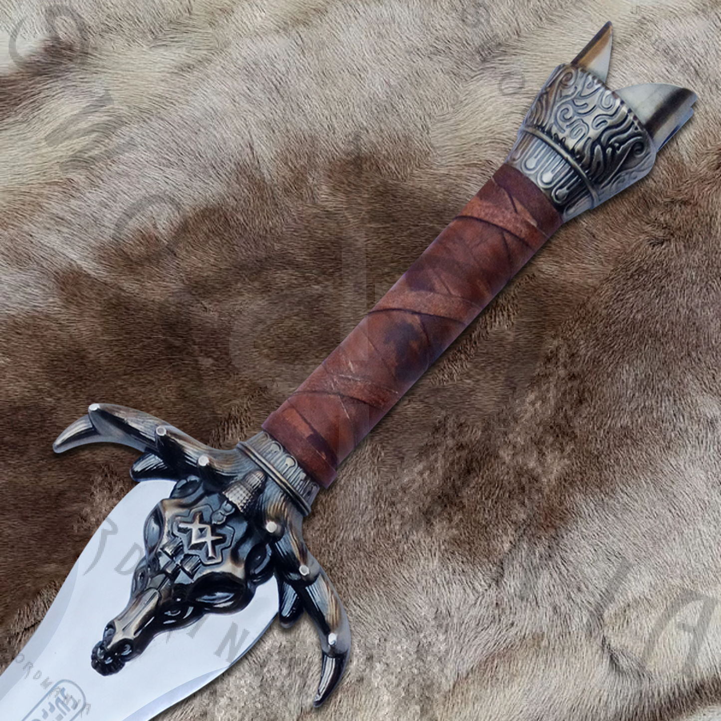 Conan The Barbarian Father Broken Sword of Conan with Wall Plaque and Scabbard