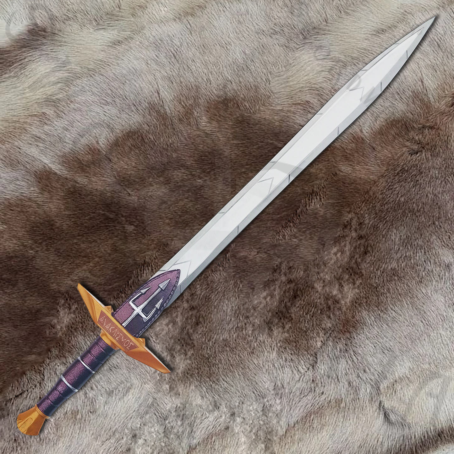 Riptide Anaklusmos Sword of Percy Jackson with Wall Plaque and Sheath