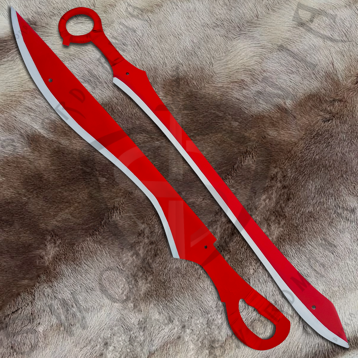 Kill La Kill Red Scissor Blades of Ryuko Matoi Set with Plaque and Scabbard