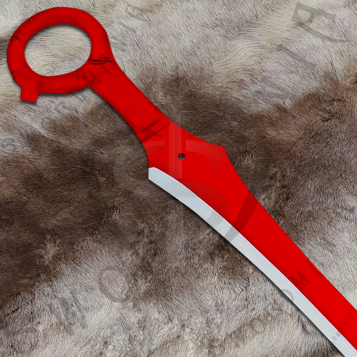 Kill La Kill Red Scissor Blades of Ryuko Matoi Set with Plaque and Scabbard