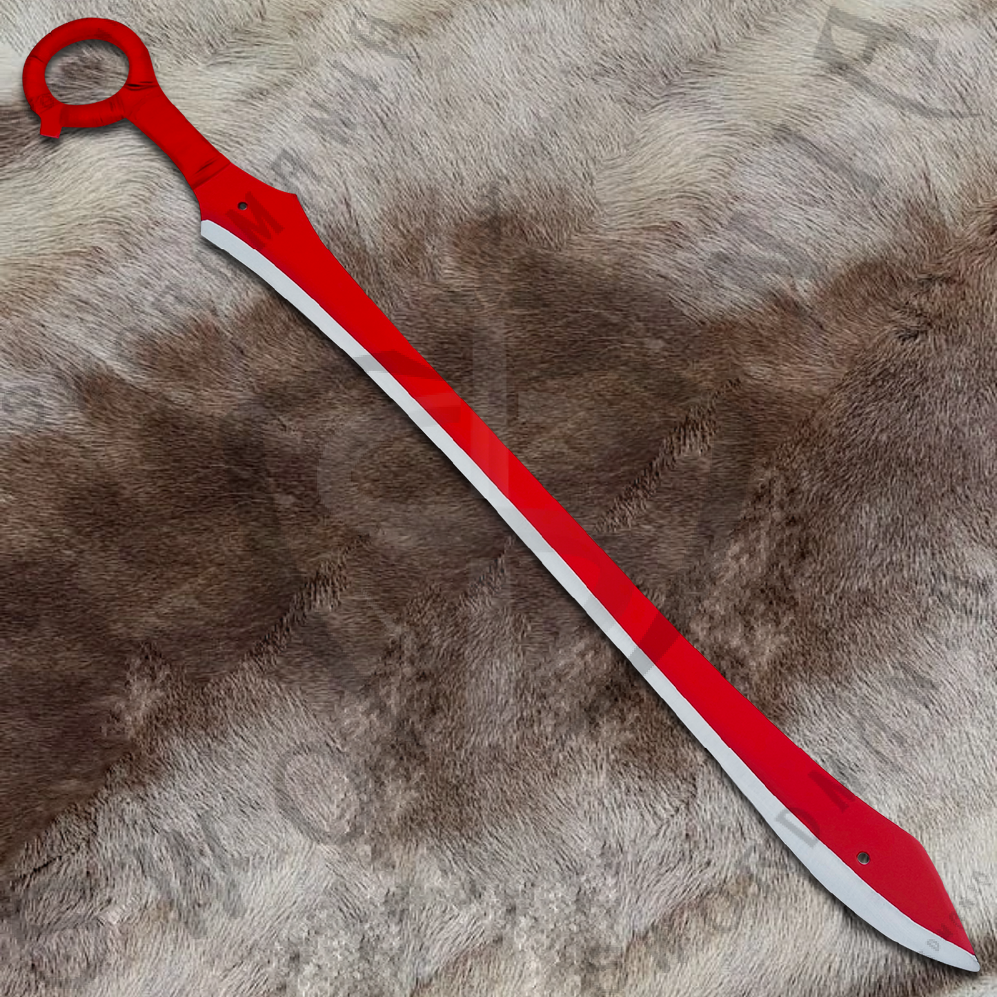 Kill La Kill Red Scissor Blades of Ryuko Matoi Set with Plaque and Scabbard