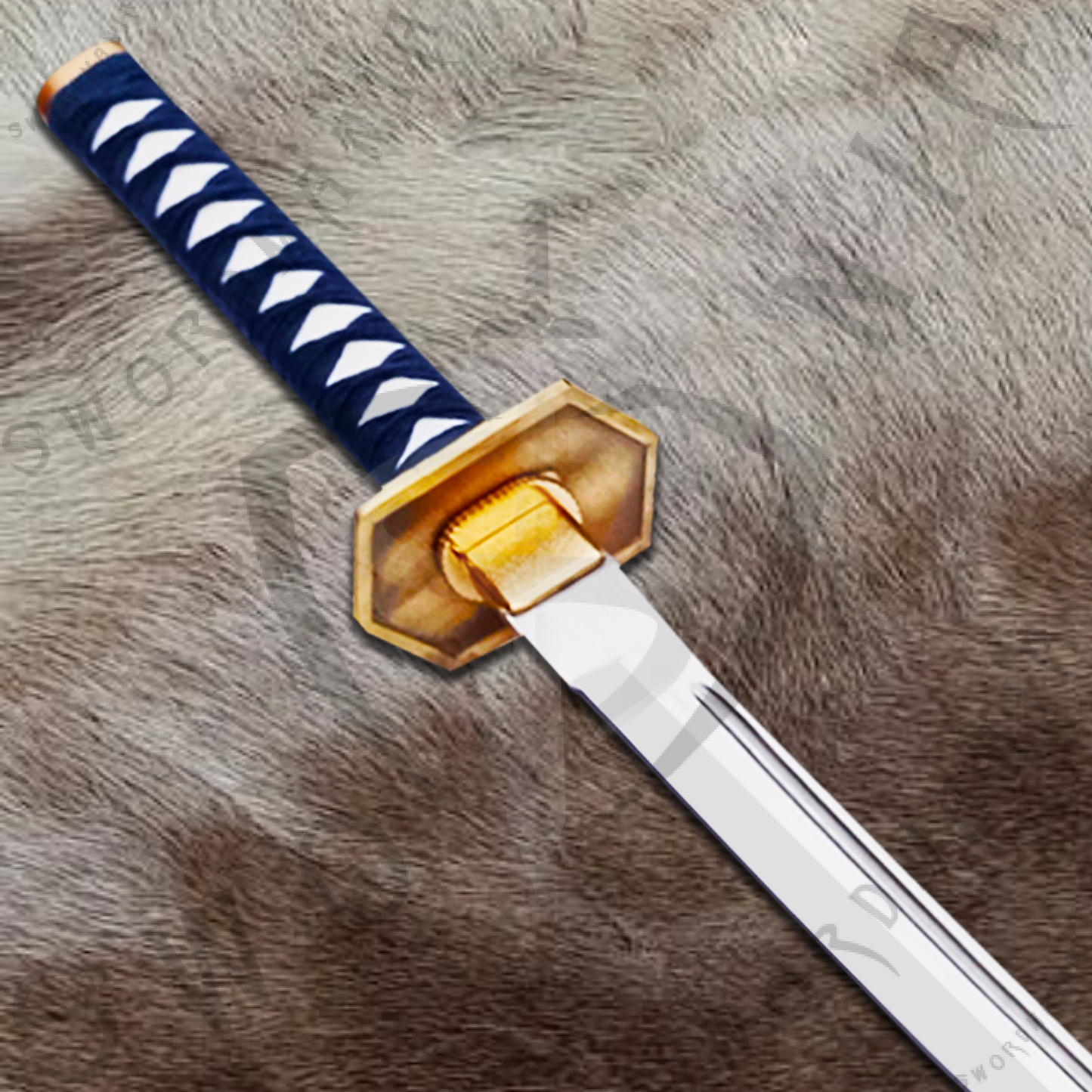 Bleach Kyoka Suigetsu Zanpakuto of Sosuke Aizen Sword with Wall Plaque and Scabbard