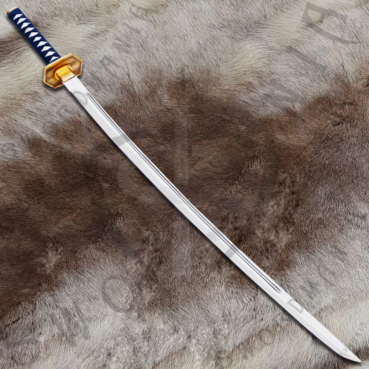 Bleach Kyoka Suigetsu Zanpakuto of Sosuke Aizen Sword with Wall Plaque and Scabbard