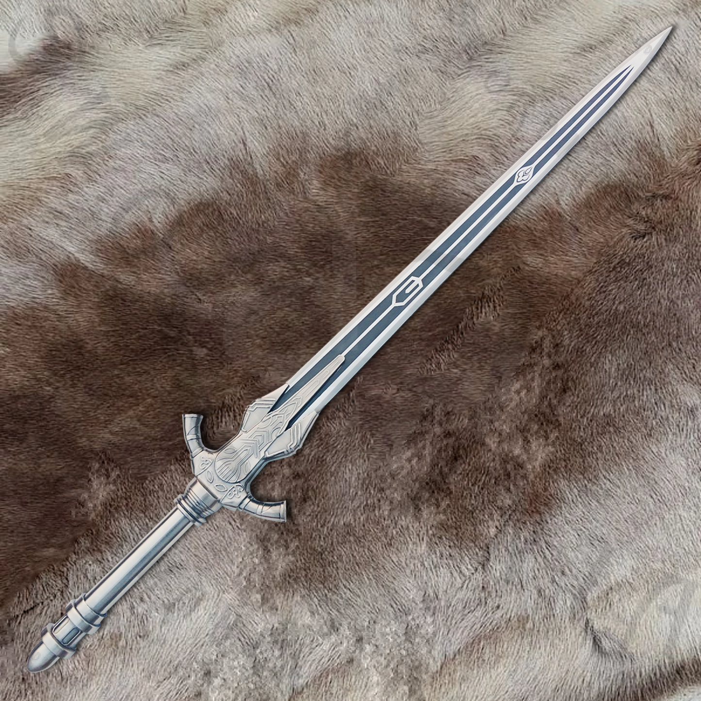 Dark Souls Moonlight Greatsword of Artorias with Wall Plaque and Sheath