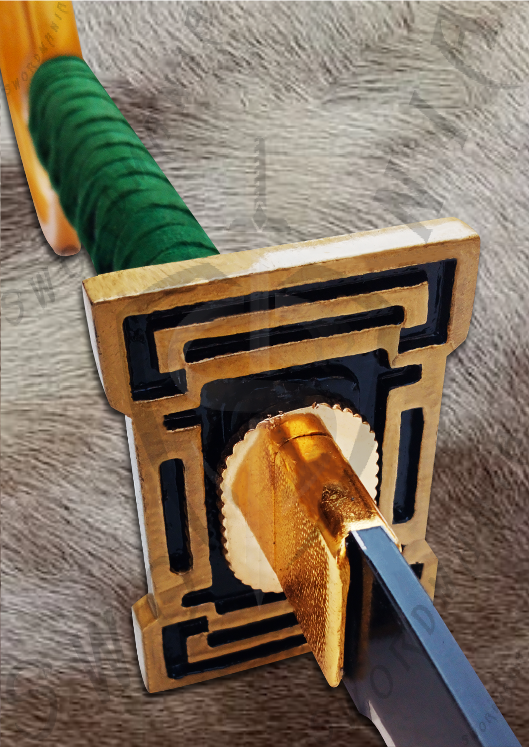 Bleach Sakanade Zanpakuto Shinji Hirako's Sword with Wall Plaque and Scabbard