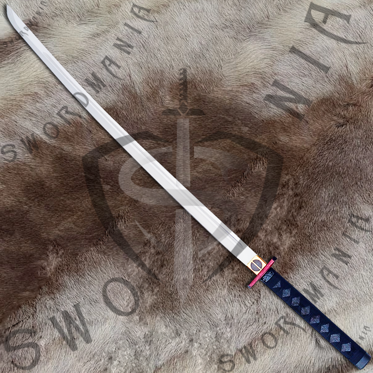 Deadpool Bea and Arthur Pair Katana Swords Set with Plaque and Scabbard