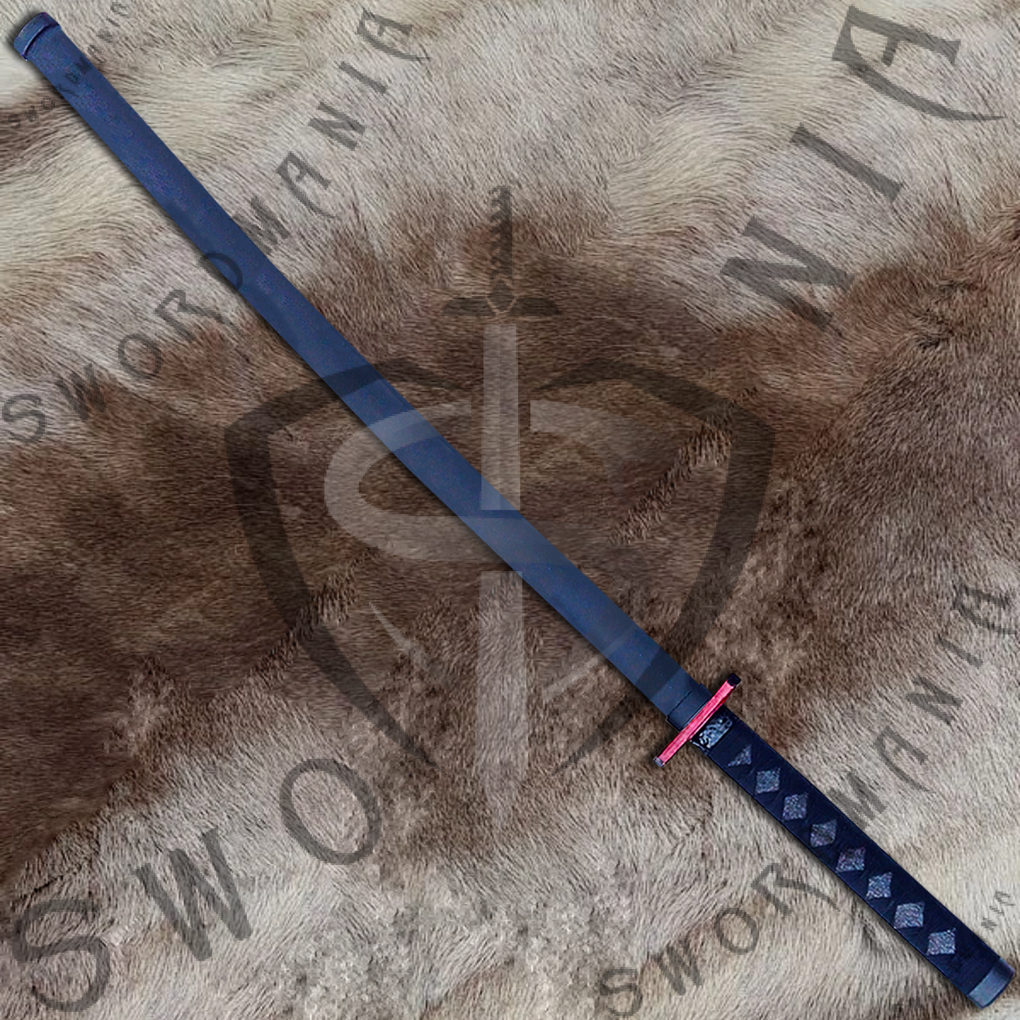 Deadpool Bea and Arthur Pair Katana Swords Set with Plaque and Scabbard