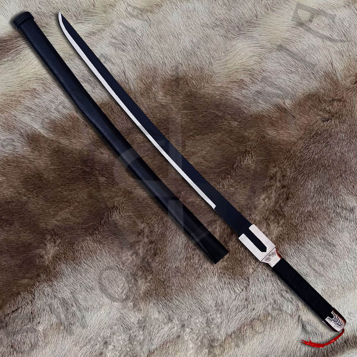 Bleach Benihime Zanpakuto of Kisuke Urahara Sword with Wall Plaque and Scabbard