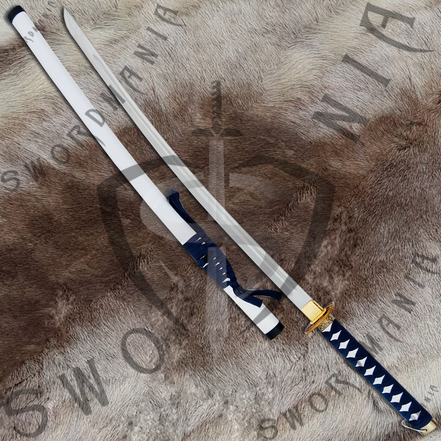 Ghost of Tsushima Island Keeper Swords Pair of Tanto and Katana of Jin Sakai with Plaque and Scabbard-SM562