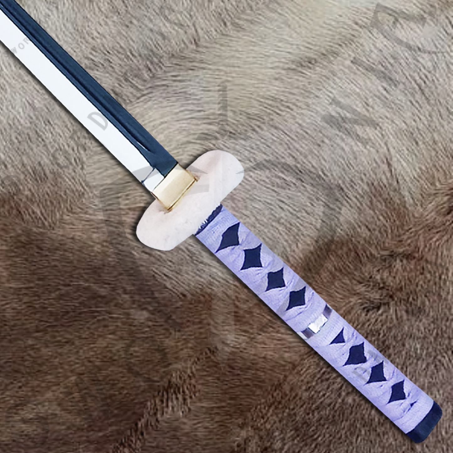 One Piece Kikoku of Trafalgar Law's Sword with Wall Plaque and Scabbard
