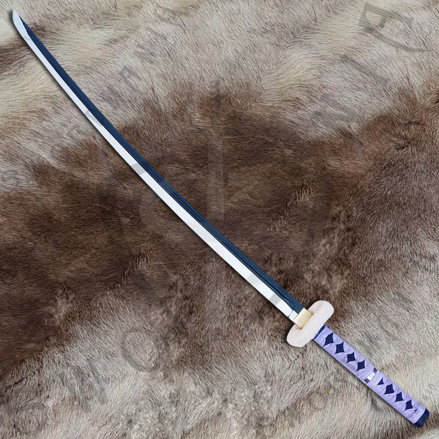 One Piece Kikoku of Trafalgar Law's Sword with Wall Plaque and Scabbard
