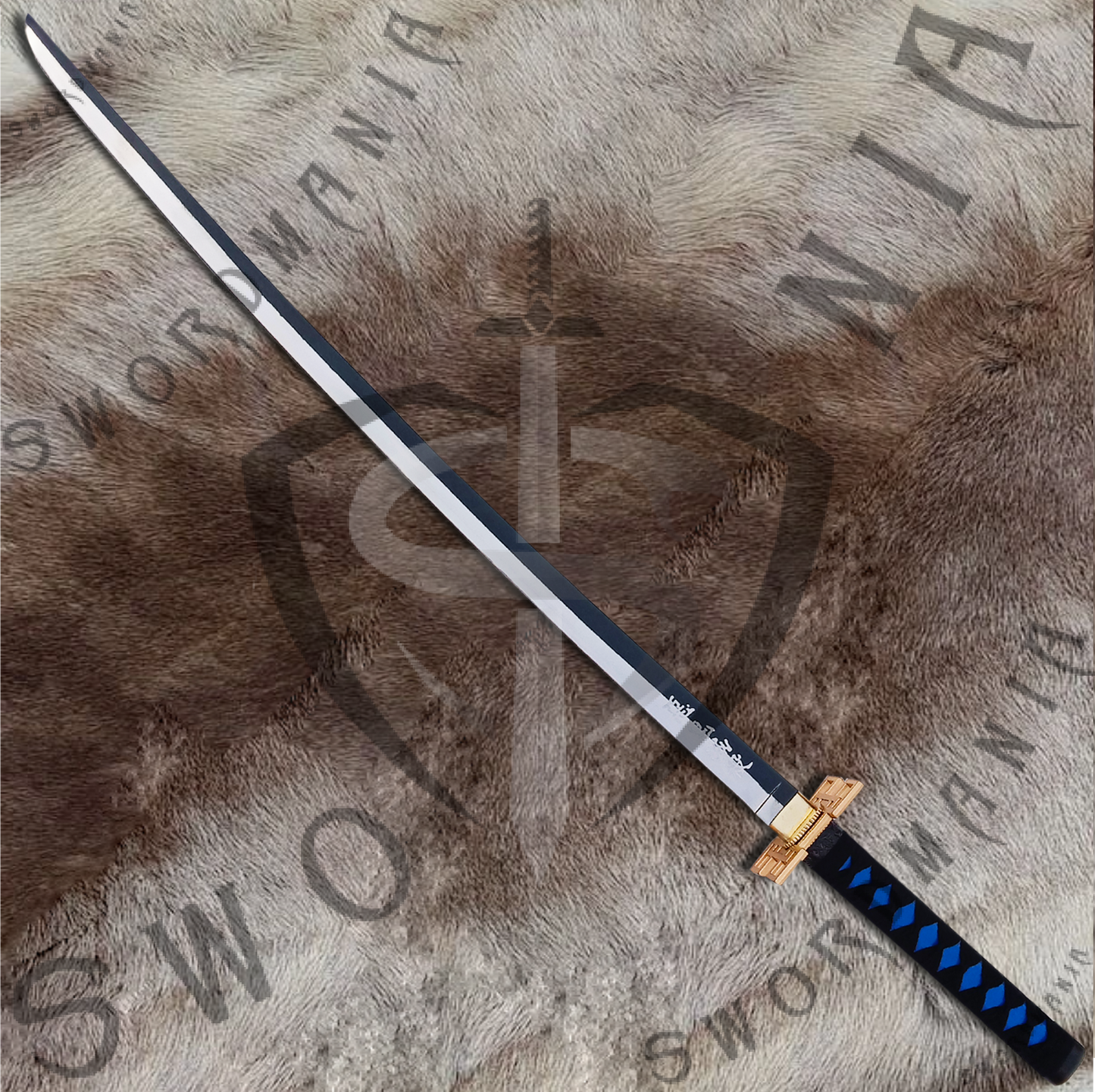 Demon Slayer Muichiro Tokito Nichirin Sword with Plaque and Scabbard