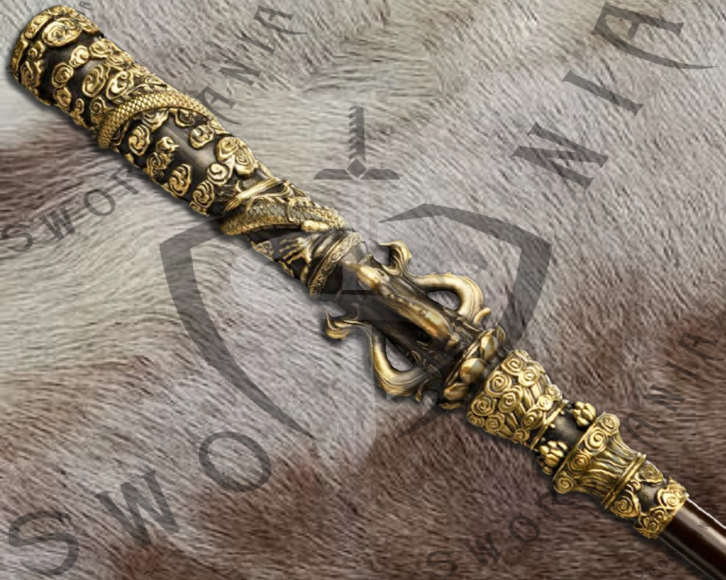 Black Myth Wukong Ruyi Jingu Staff of Monkey King Sun with Wall Plaque