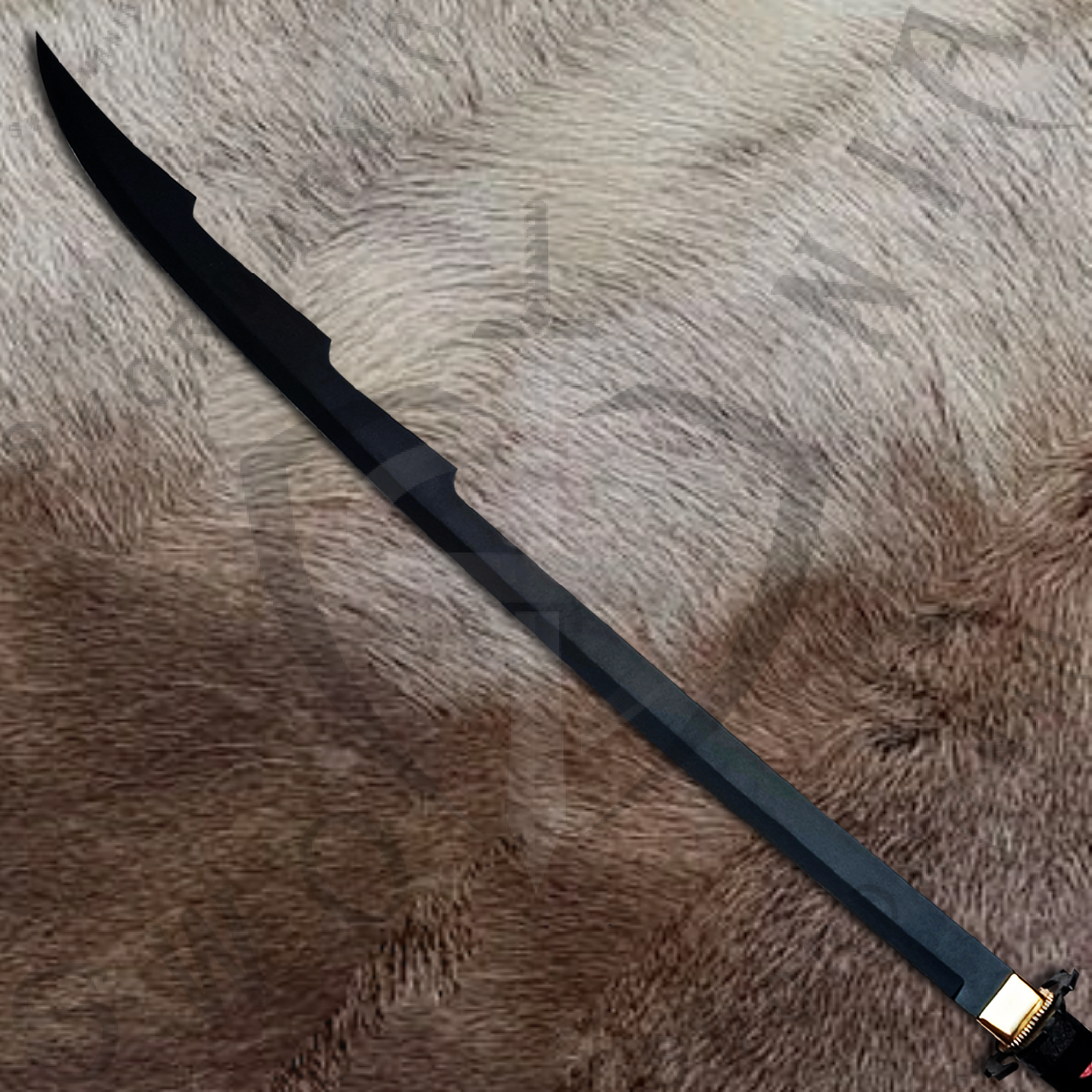 Bleach Tensa Zangetsu of Ichigo Kurosaki Sword with Wall Plaque and Scabbard