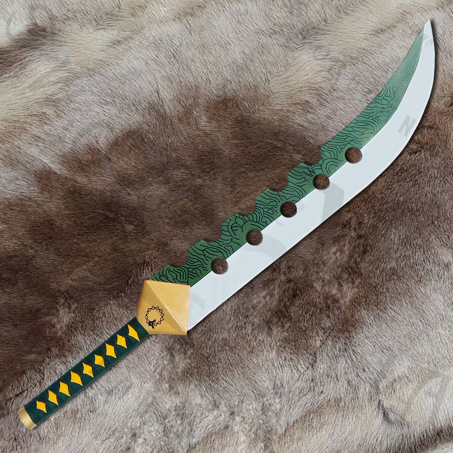 The Seven Deadly Sins Demon Lostvayne Sword of Meliodas with Wall Plaque and Scabbard