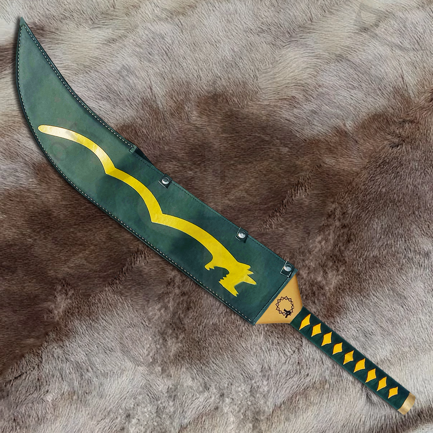 The Seven Deadly Sins Demon Lostvayne Sword of Meliodas with Wall Plaque and Scabbard