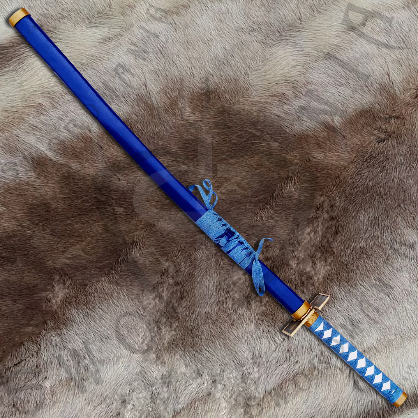 Bleach Pantera Zanpakuto Grimmjow's Sword with Wall Plaque and Scabbard