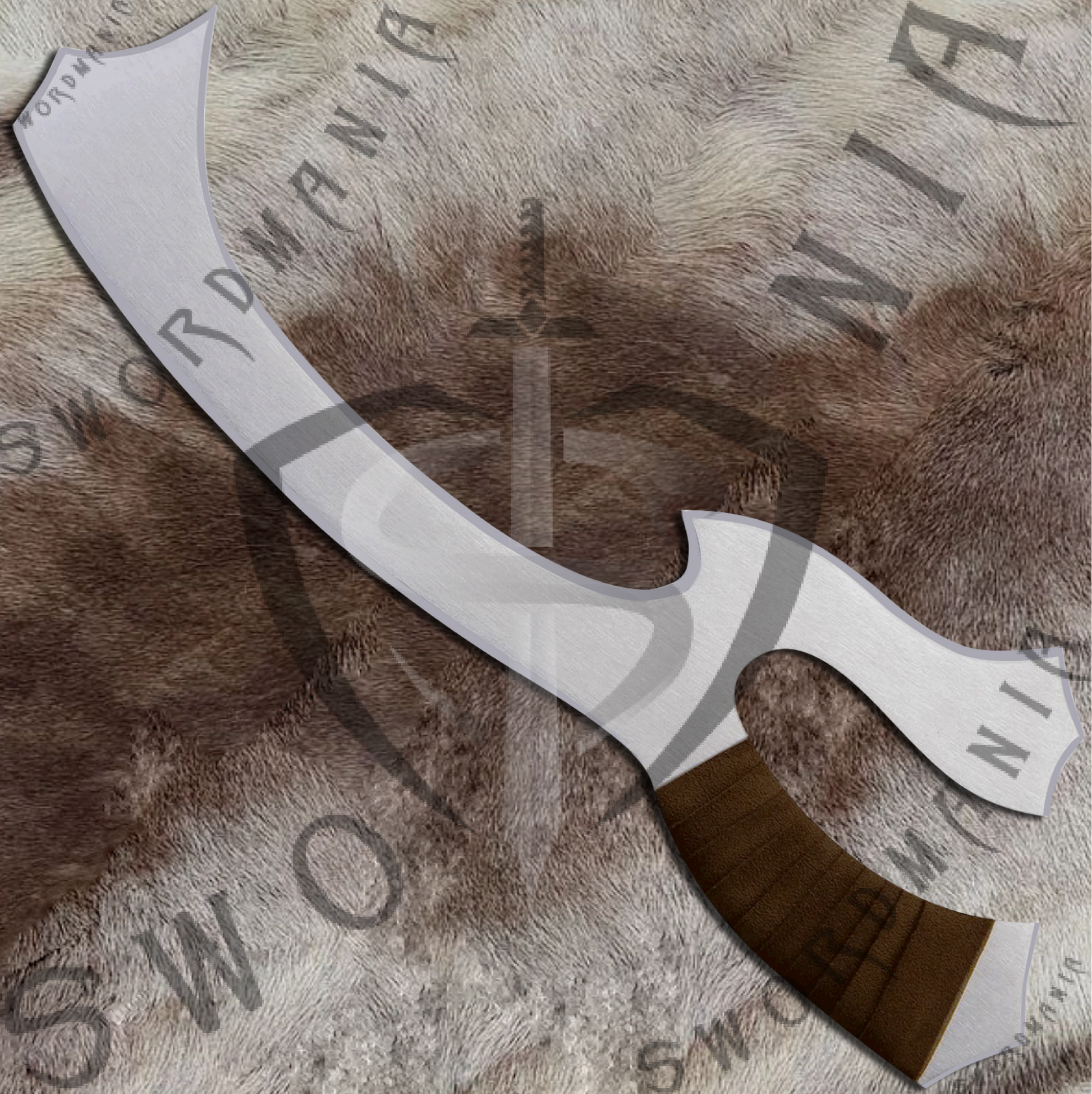 Mek'leth Knife of Klingons from Star Trek high polish with brown wrapping,, replica knife is a true work of art, faithfully recreating every intricate detail of the original with precision and dedication. We forged this iconic fanatasy sword replica  from functional battle ready steels like high carbon steel,damascus and 5160 spring steel.