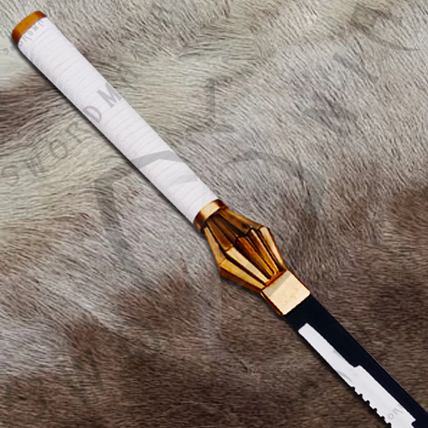 Bleach Nozarashi Zanpakuto of Kenpachi Zaraki Sword with Wall Plaque and Scabbard