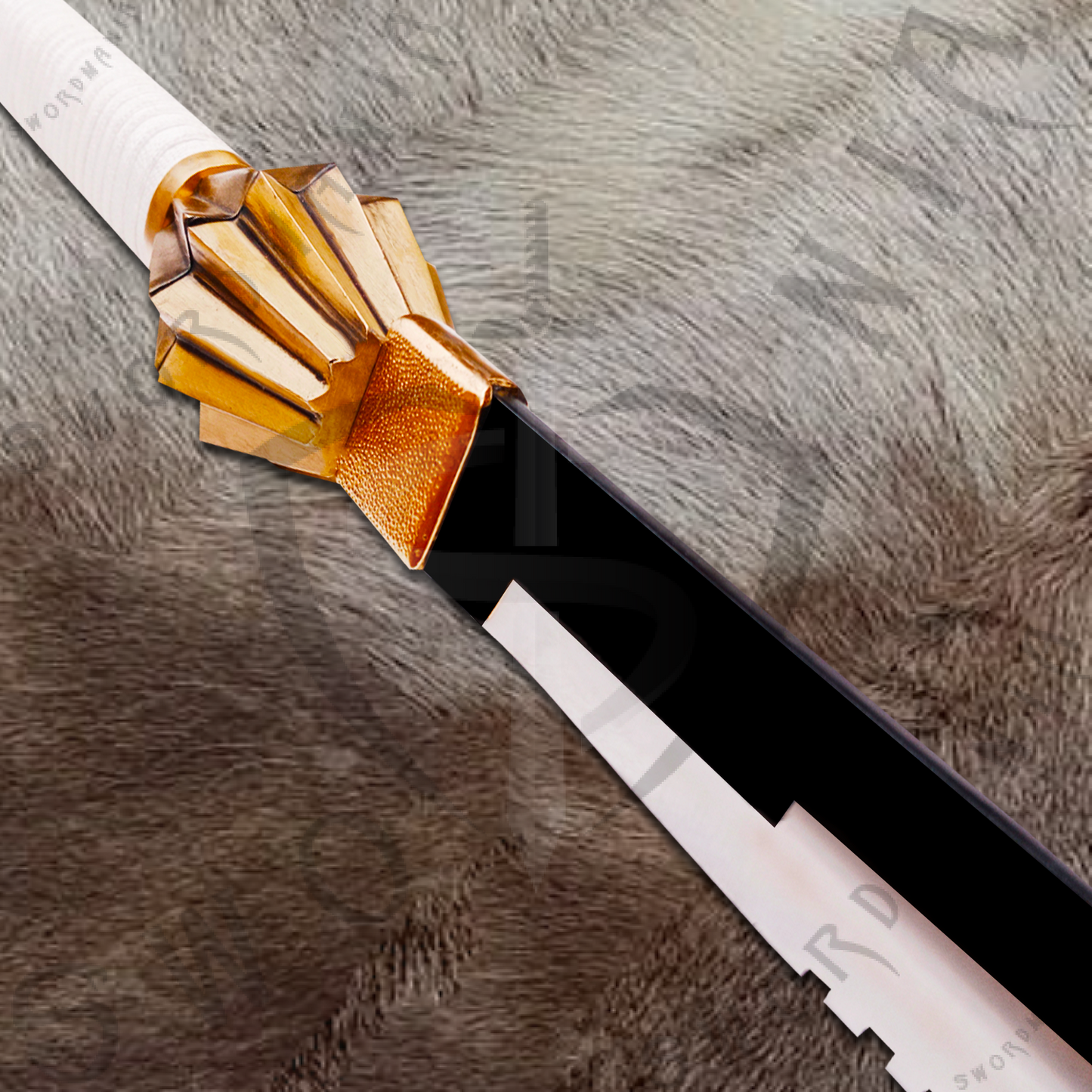 Bleach Nozarashi Zanpakuto of Kenpachi Zaraki Sword with Wall Plaque and Scabbard