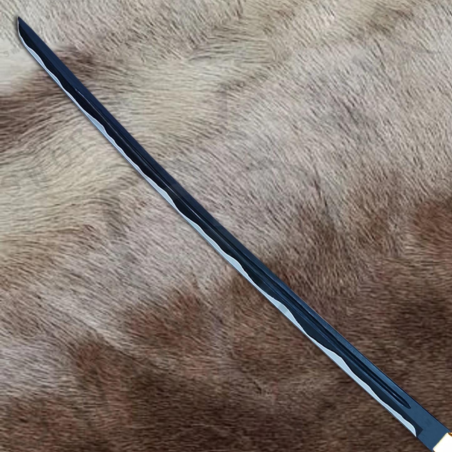 Elden Ring Nagakiba Hunter Yura's Sword with Wall Plaque and Scabbard