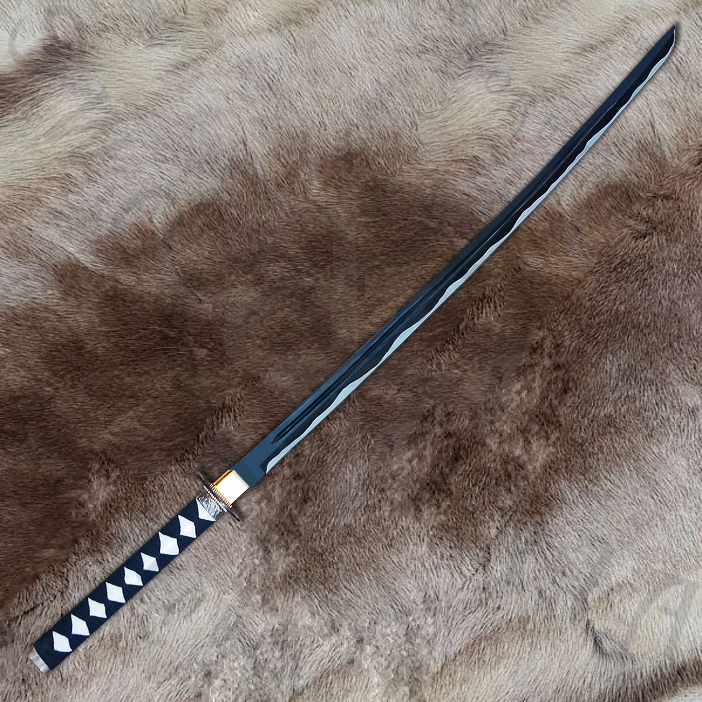 Elden Ring Nagakiba Hunter Yura's Sword with Wall Plaque and Scabbard