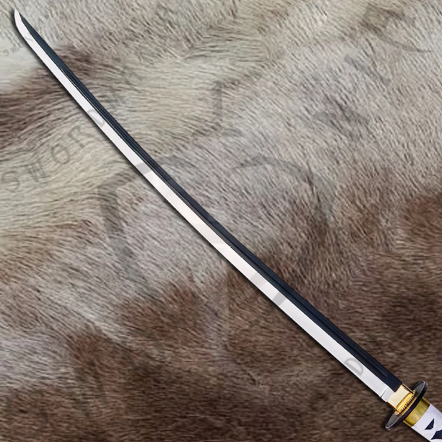 One Piece Wado Ichimonji of Roronoa Zoro Sword with Wall Plaque and Scabbard