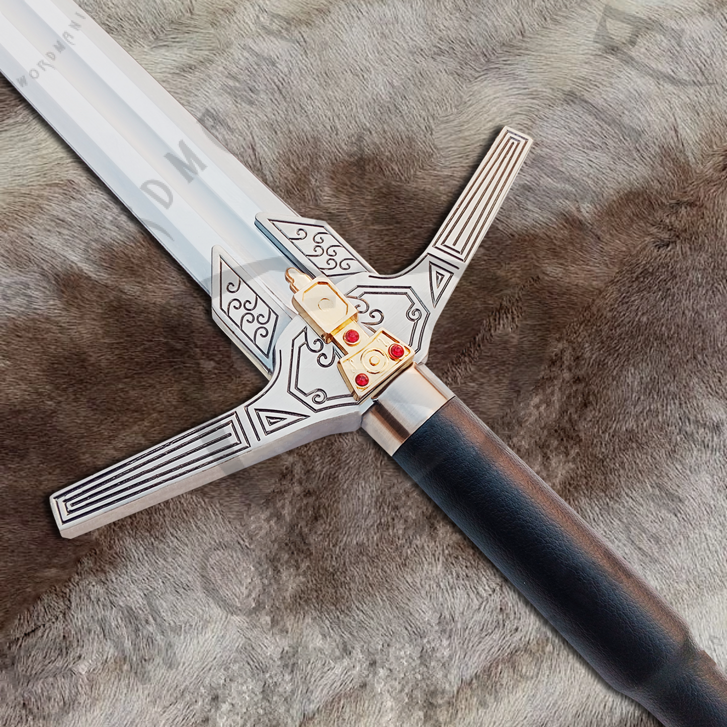 Witcher Movie Replica Geralt's Sword with Wall Plaque and Scabbard-SM993
