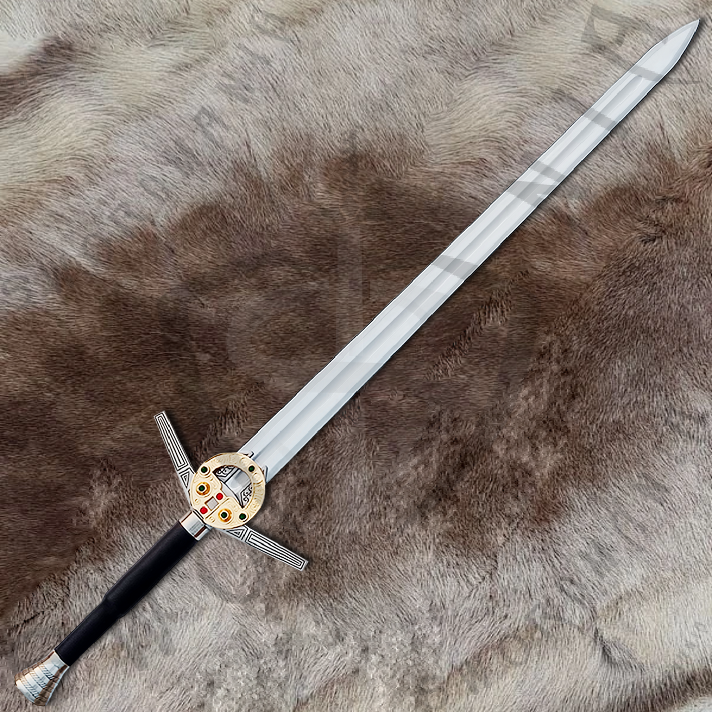 Witcher Movie Replica Geralt's Sword with Wall Plaque and Scabbard-SM993