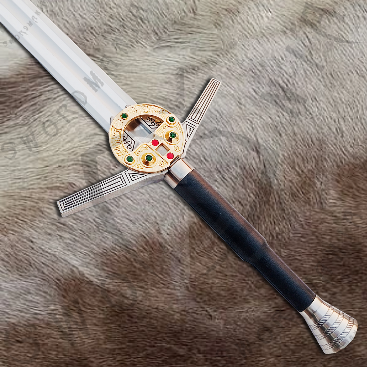 Witcher Movie Replica Geralt's Sword with Wall Plaque and Scabbard-SM993