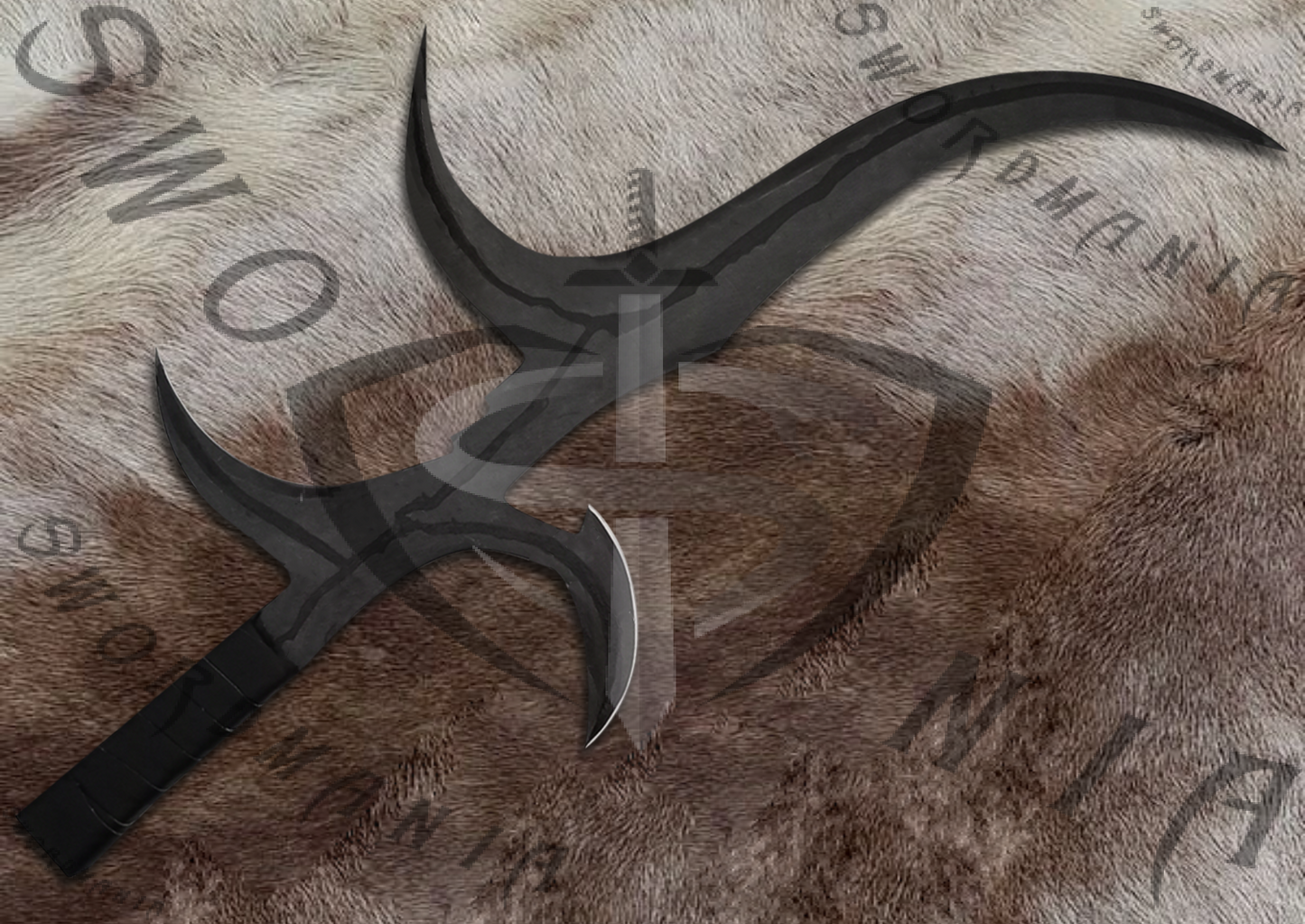 Elden Ring Black Knife of Ranni Witch with Wall Plaque and Scabbard