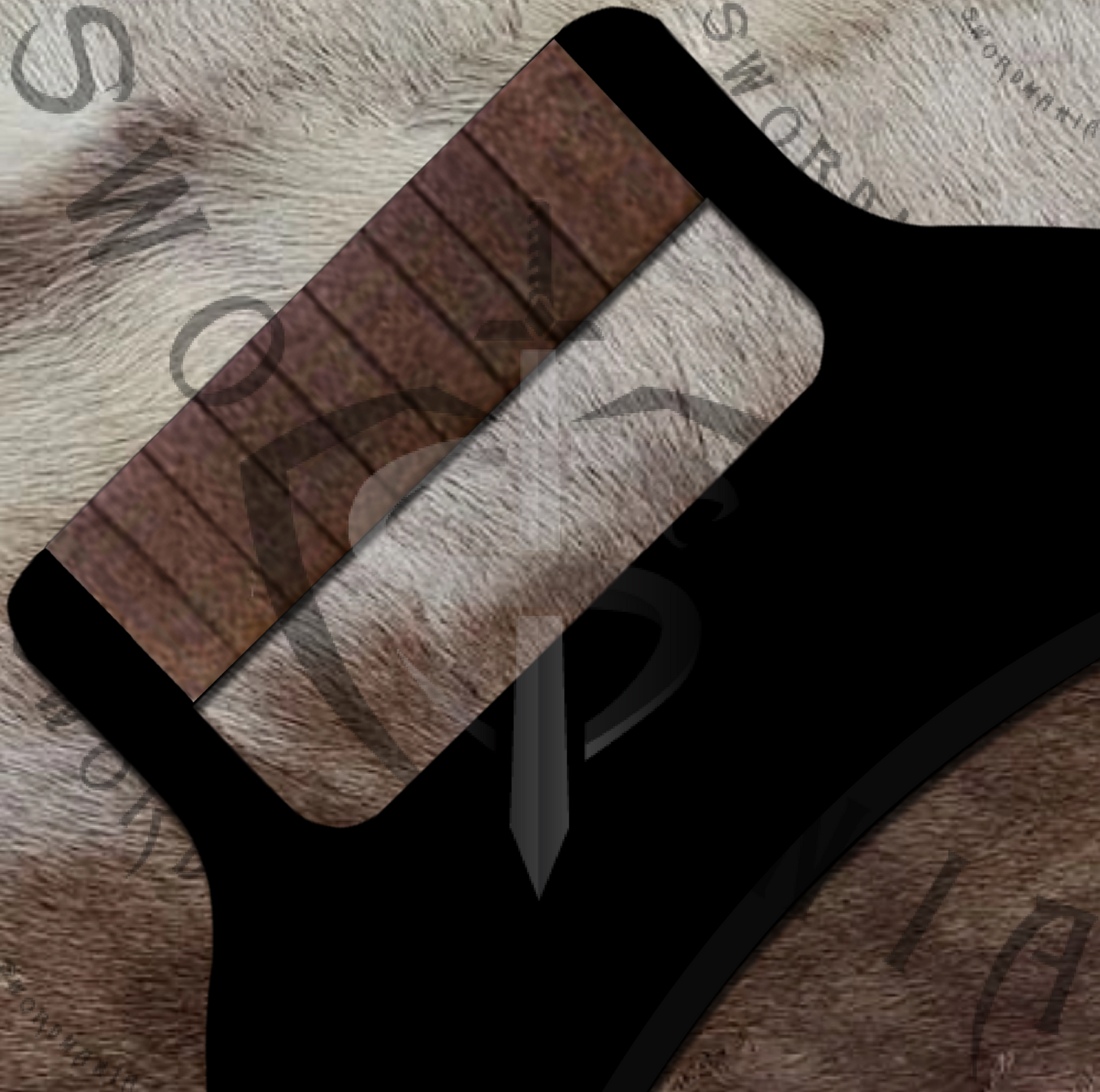 The knife's handle is also forged full tang, making the entire knife a one piece knife. The handle has leather wrapping on it, offering better grip and practicality while using.
