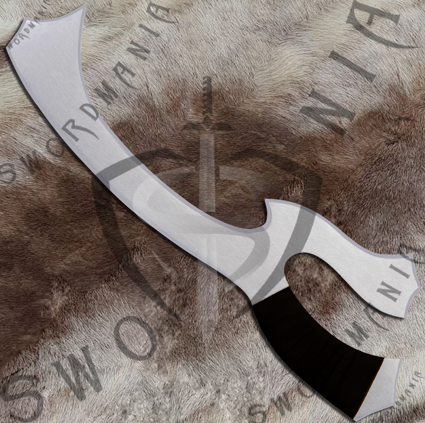 Mek'leth Knife of Klingons from Star Trek blade additionally has full tang one piece construction with high polish finish and wrapped handle. This Klingon Knife has table plaque and leather scabbard that is stitched leather.