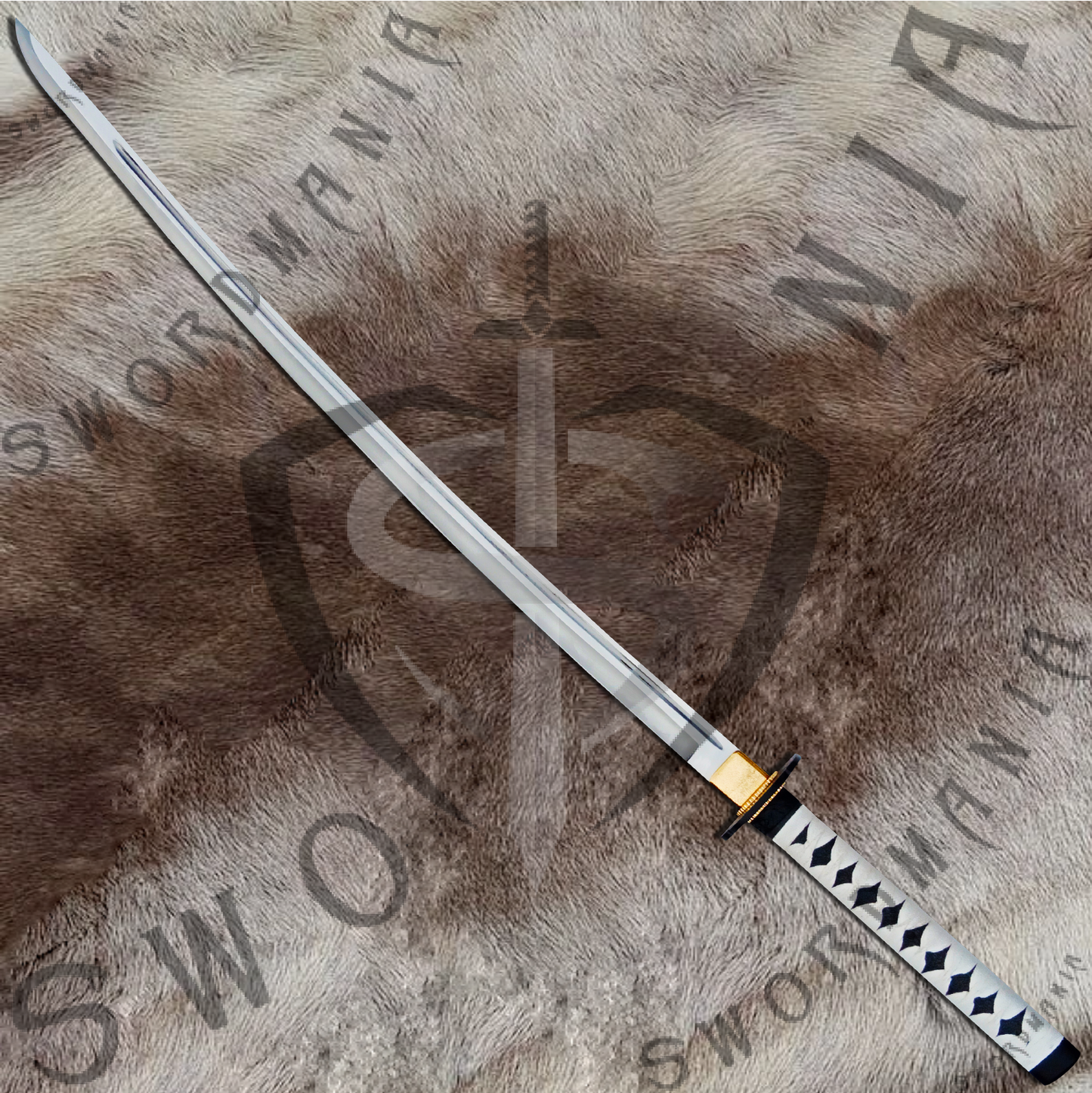 Ghost of Tsushima Clash of Clan Sakai Swords Pair of Tanto and Katana of Jin Sakai with Plaque and Scabbard-SM561