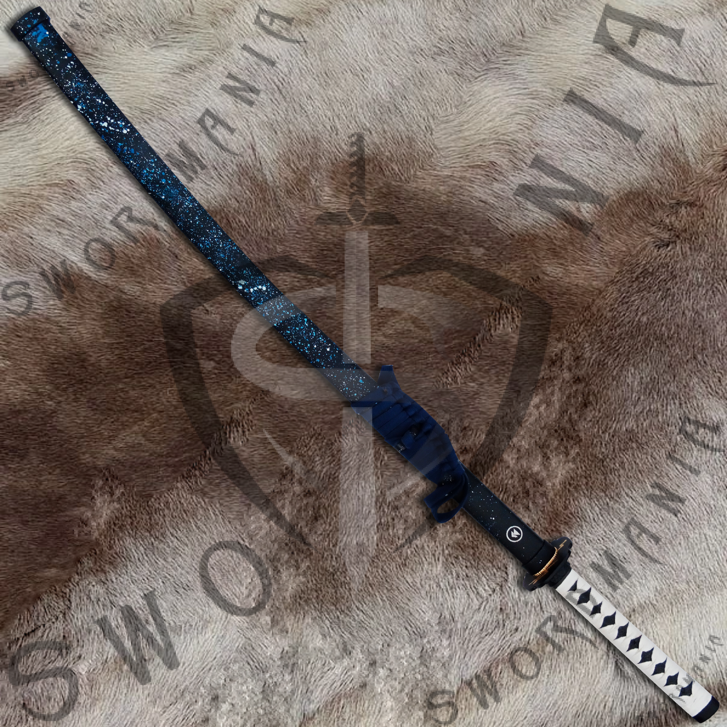 Ghost of Tsushima Clash of Clan Sakai Swords Pair of Tanto and Katana of Jin Sakai with Plaque and Scabbard-SM561