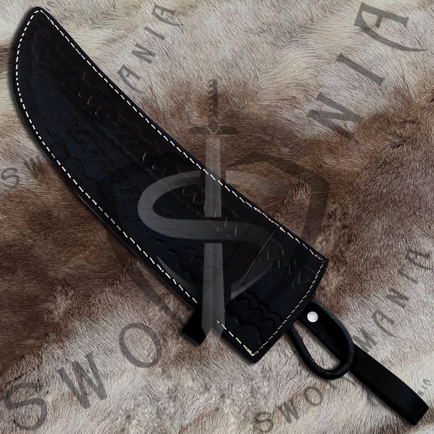 Elden Ring Butchering knife with Plaque and Scabbard- SM4112