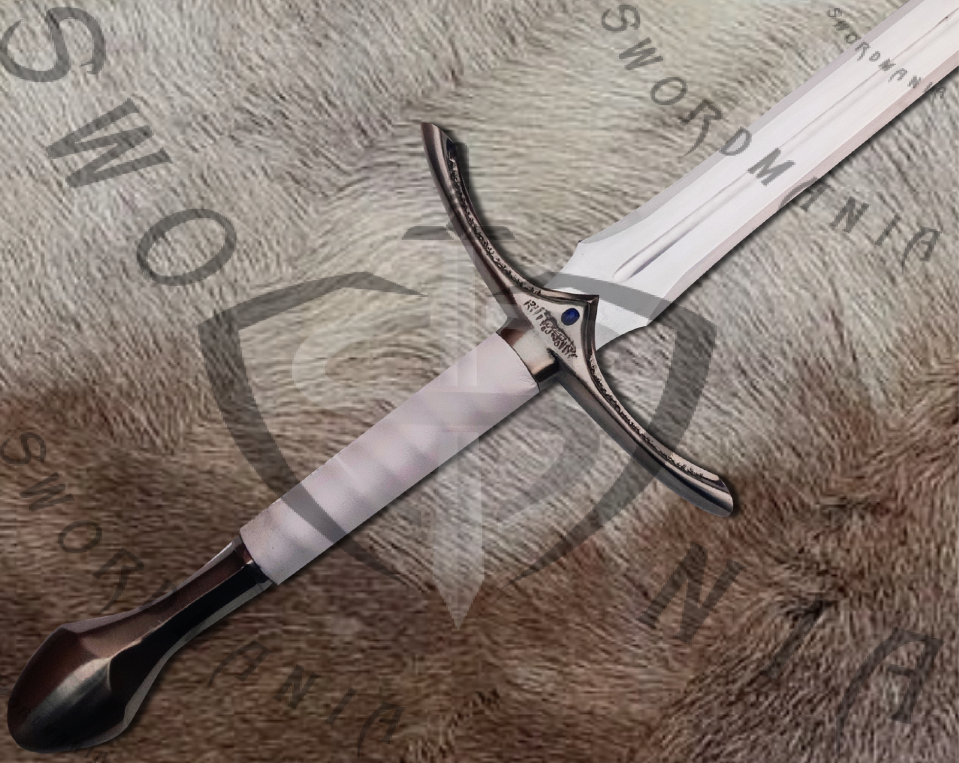 The hilt additionally has elvish inscriptions on it to adore the high polish blade which enhances white glamdring sword.