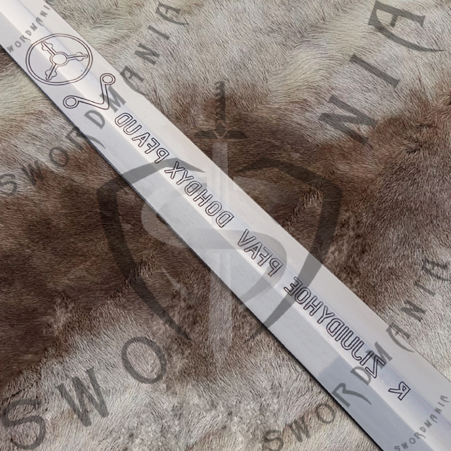 Witcher Geralt's Silver Sword with Wall Plaque and Scabbard-SM971