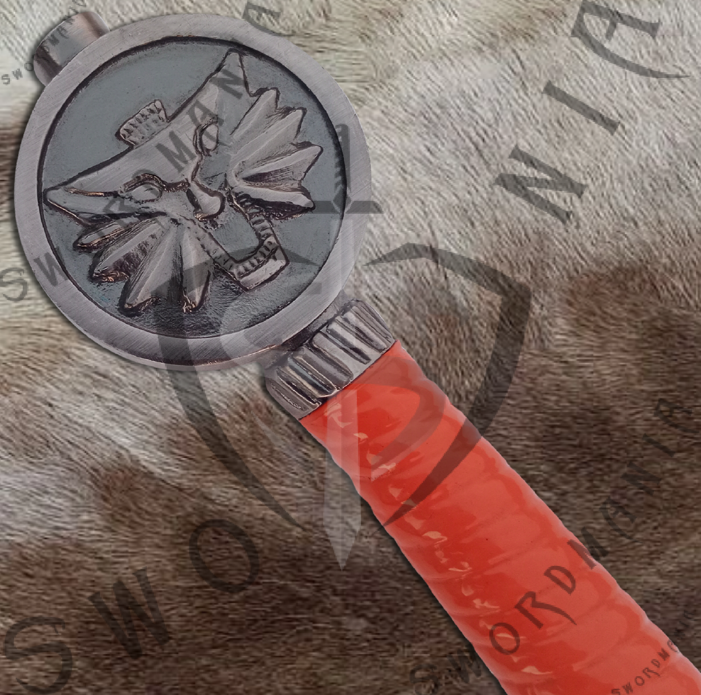 Witcher Orange Geralt's Steel Sword with Wall Plaque and Scabbard-SM973