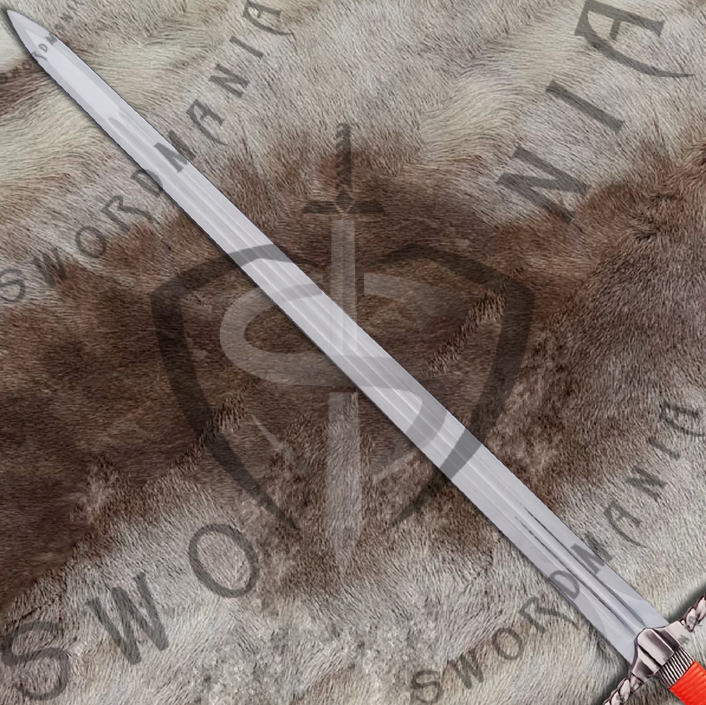 Witcher Orange Geralt's Steel Sword with Wall Plaque and Scabbard-SM973