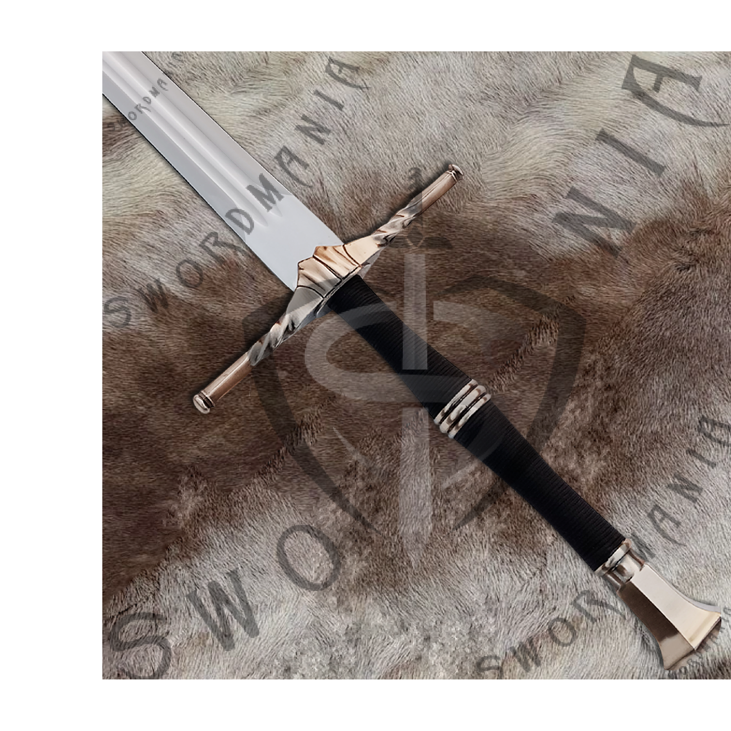 Witcher Geralt's Maribor Steel Sword with Wall Plaque and Scabbard-SM976