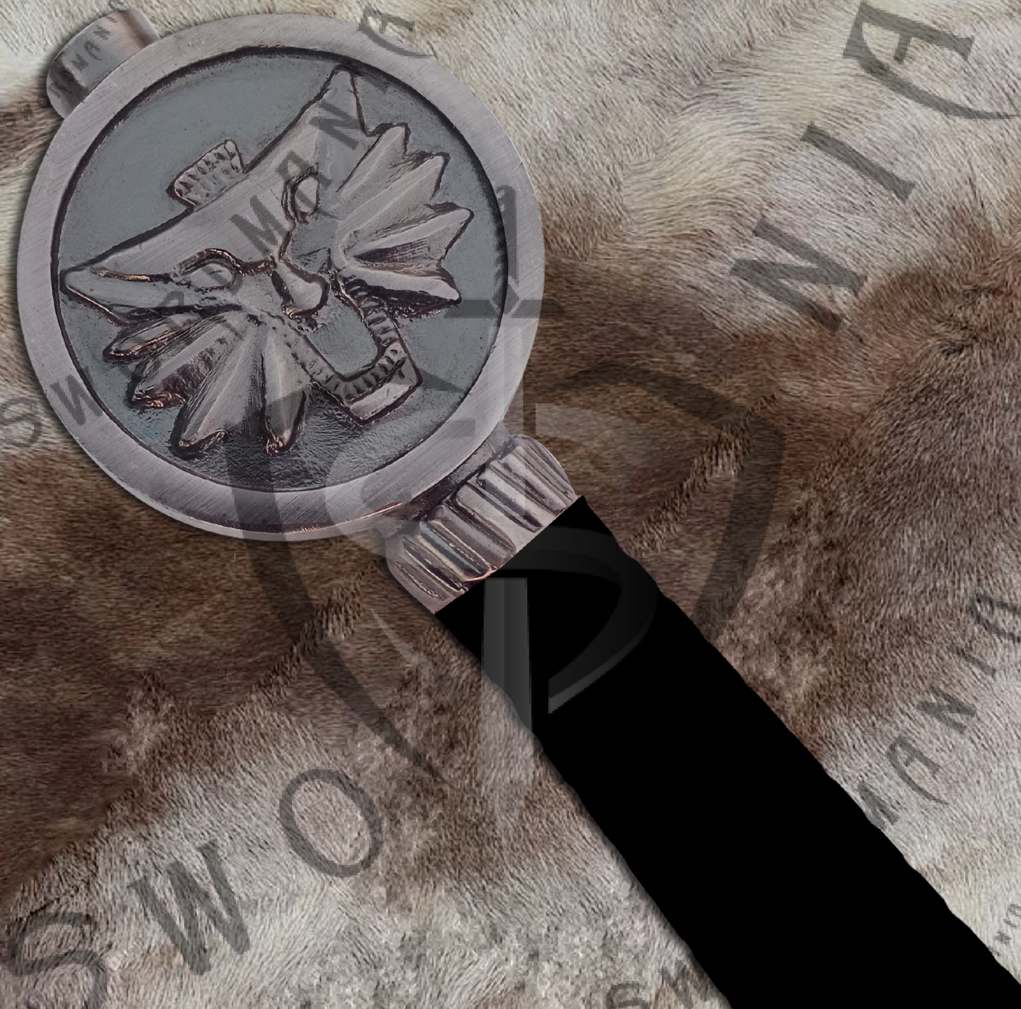 Witcher Feline Silver Sword Geralt's Feline Silver Sword with Wall Plaque and Scabbard-SM978