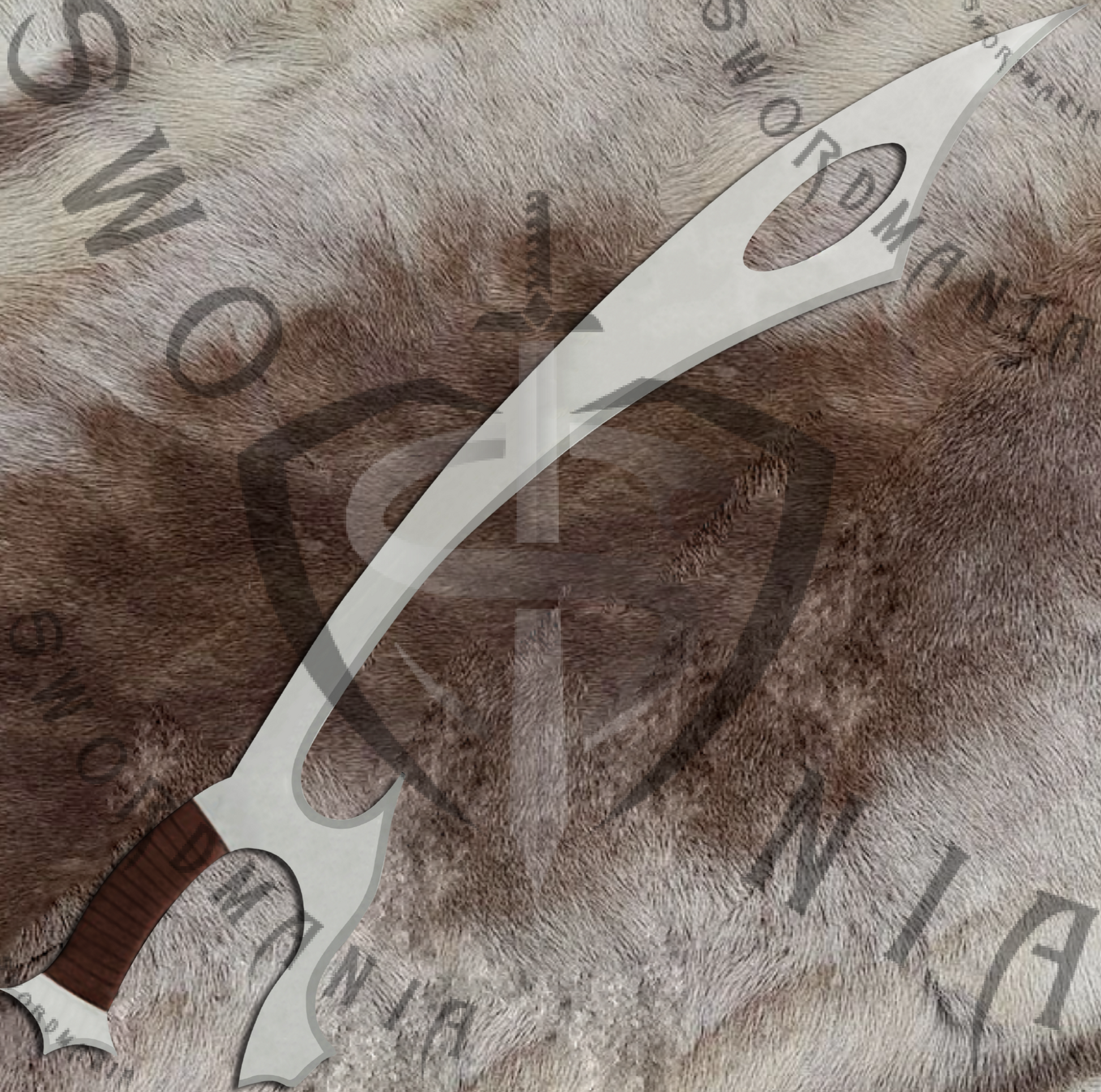 Kur'leth Knife of Klingons from Star Trek high polish with brown wrapping,a 28in knife, a finely crafted scabbard and a display plaque. Swordmania offers all of these in its replica starting from just $79 with FREE shipping options available in some parts of USA, Canada & UK.