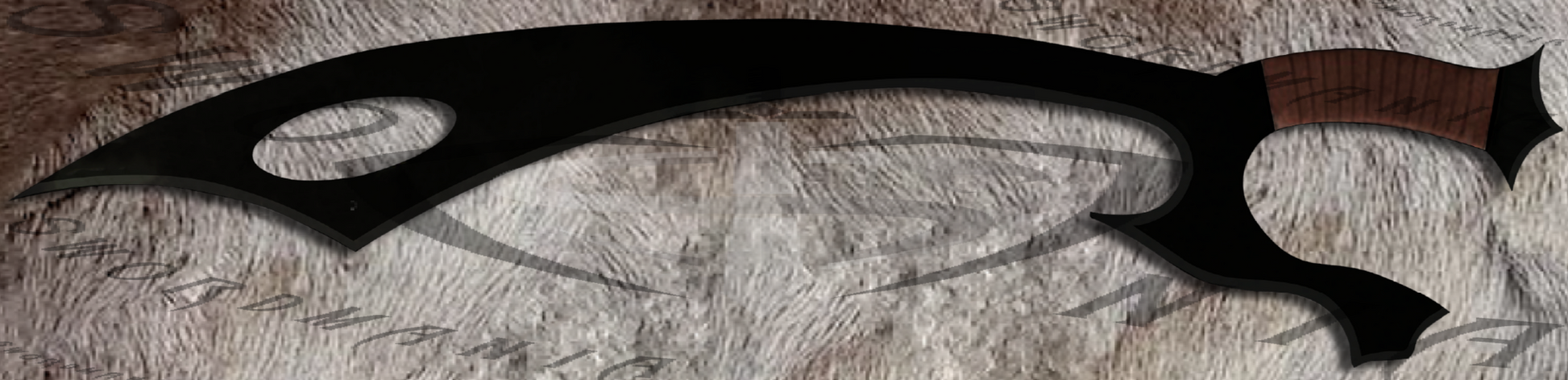 Kur'leth Knife of Klingons from Star Trek black polish with brown wrapping,, replica knife is a true work of art, faithfully recreating every intricate detail of the original with precision and dedication. We forged this iconic fanatasy sword replica  from functional battle ready steels like high carbon steel,damascus and 5160 spring steel.