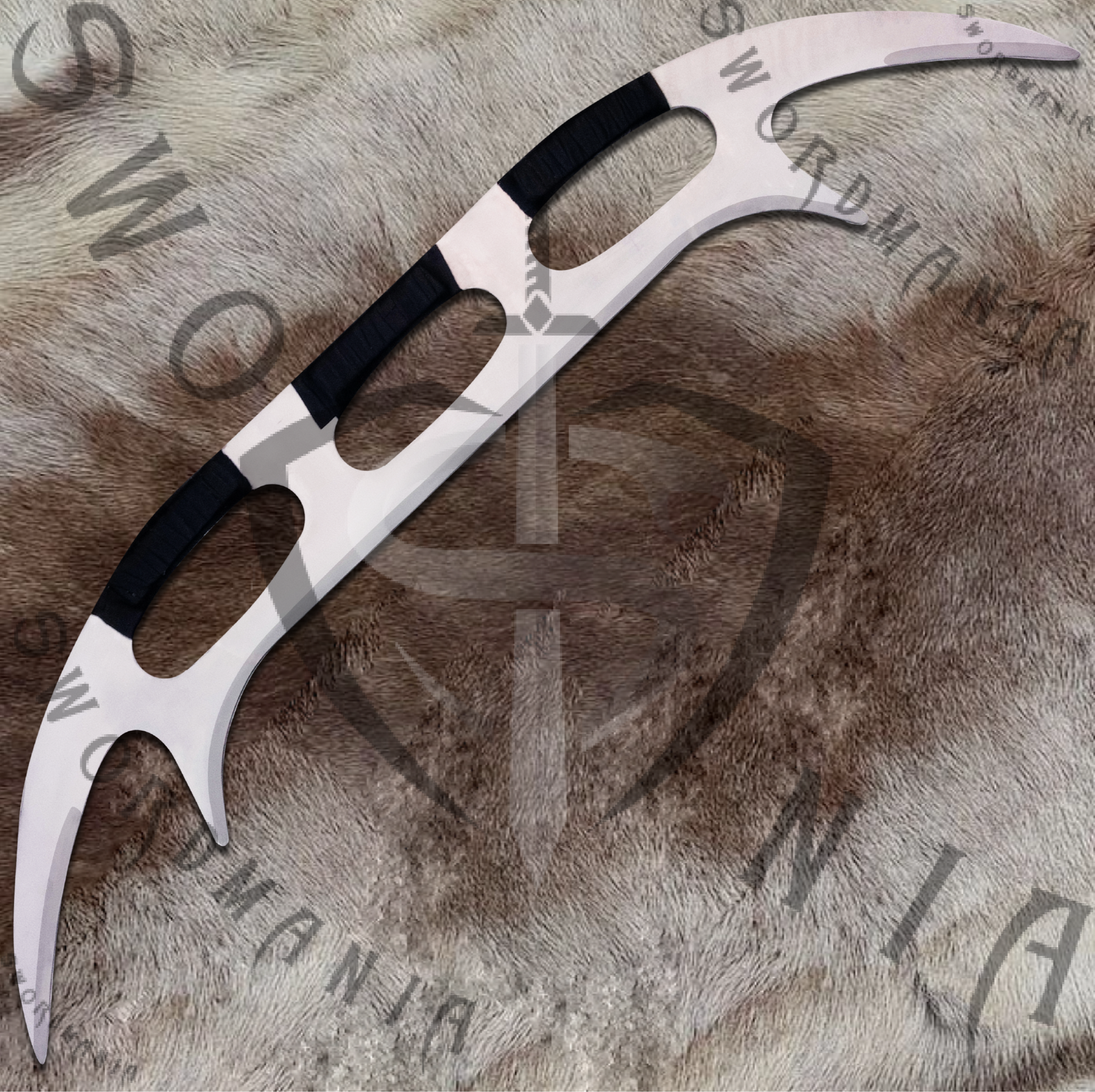 Klingon Sword of Klingons from Star Trek high polish with black wrapping,a 45in sword, a finely crafted scabbard and a display plaque. Swordmania offers all of these in its replica starting from just $79 with FREE shipping options available in some parts of USA, Canada & UK.