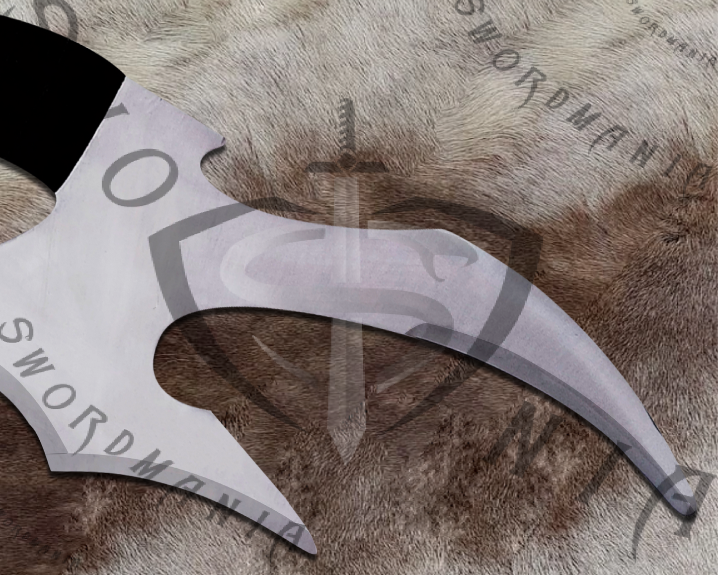Bat'leth Sword of Kahless from Star Trek high polish with black wrapping 45in sword. We forged this iconic fanatasy sword of Bat'leth Sword of Kahless replica from functional battle ready steels like high carbon steel,damascus and 5160 spring steel.