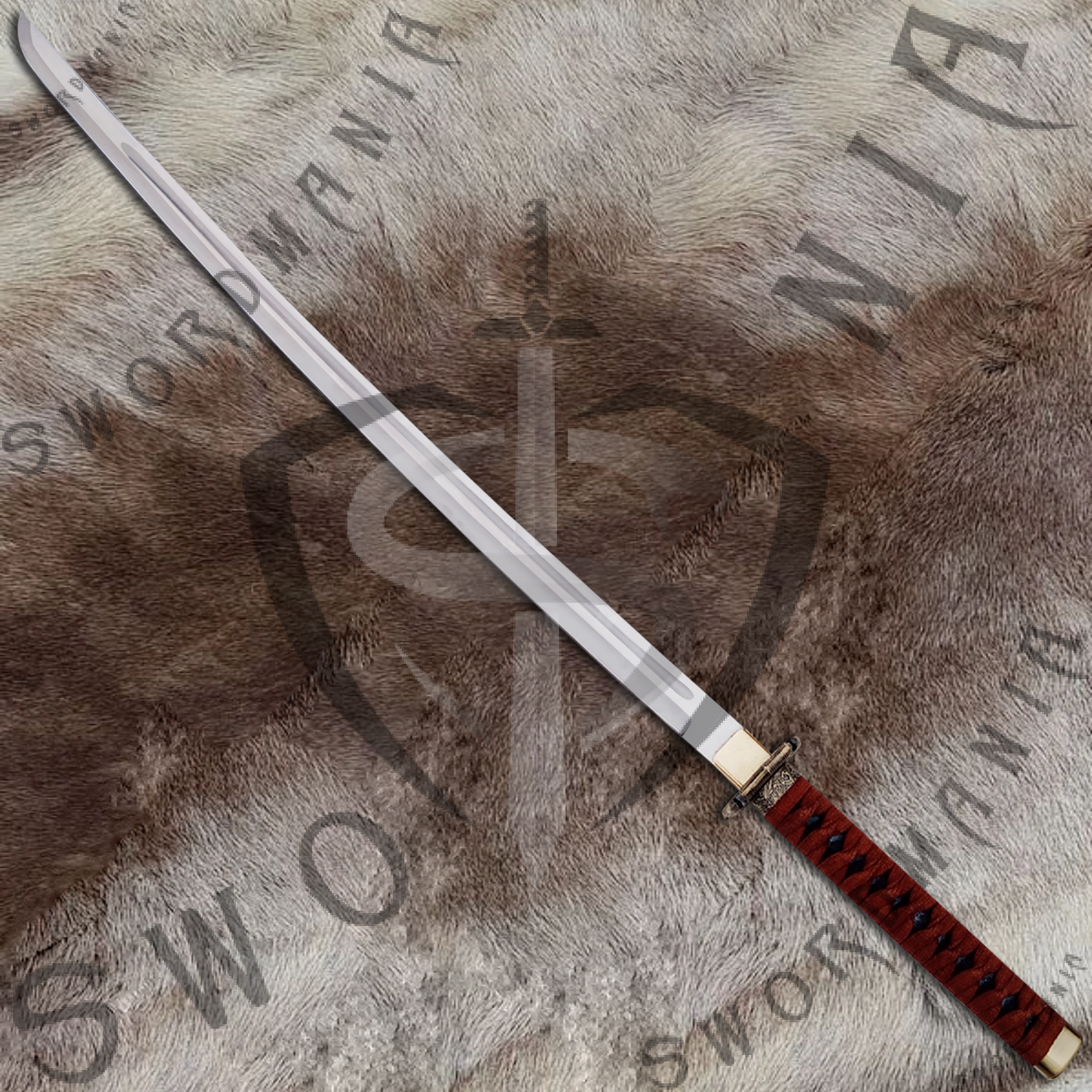 Elden Ring Uchigatana Sword with Wall Plaque and Scabbard