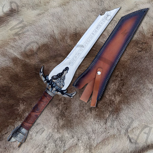 Conan The Barbarian Father Broken Sword of Conan with Wall Plaque and Scabbard